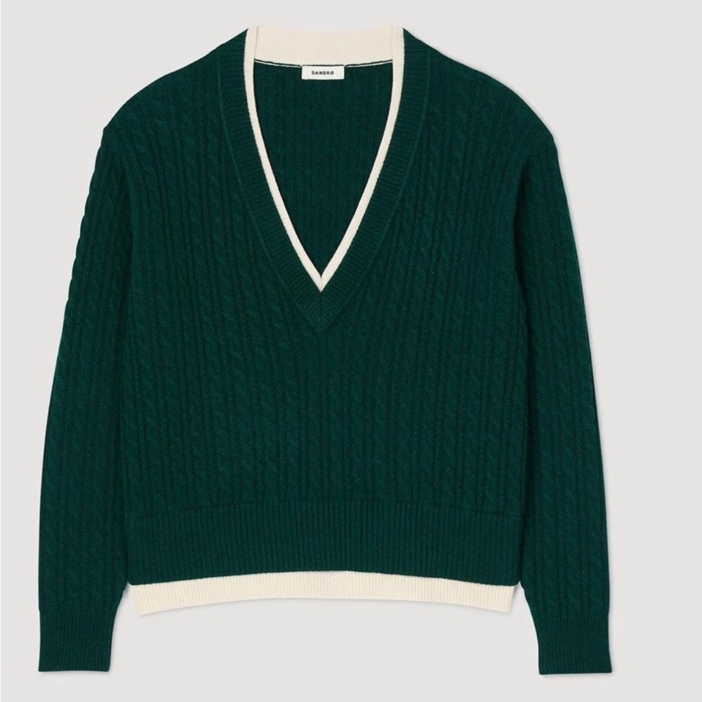 Sandro Layered Effect Knit Sweater NWT